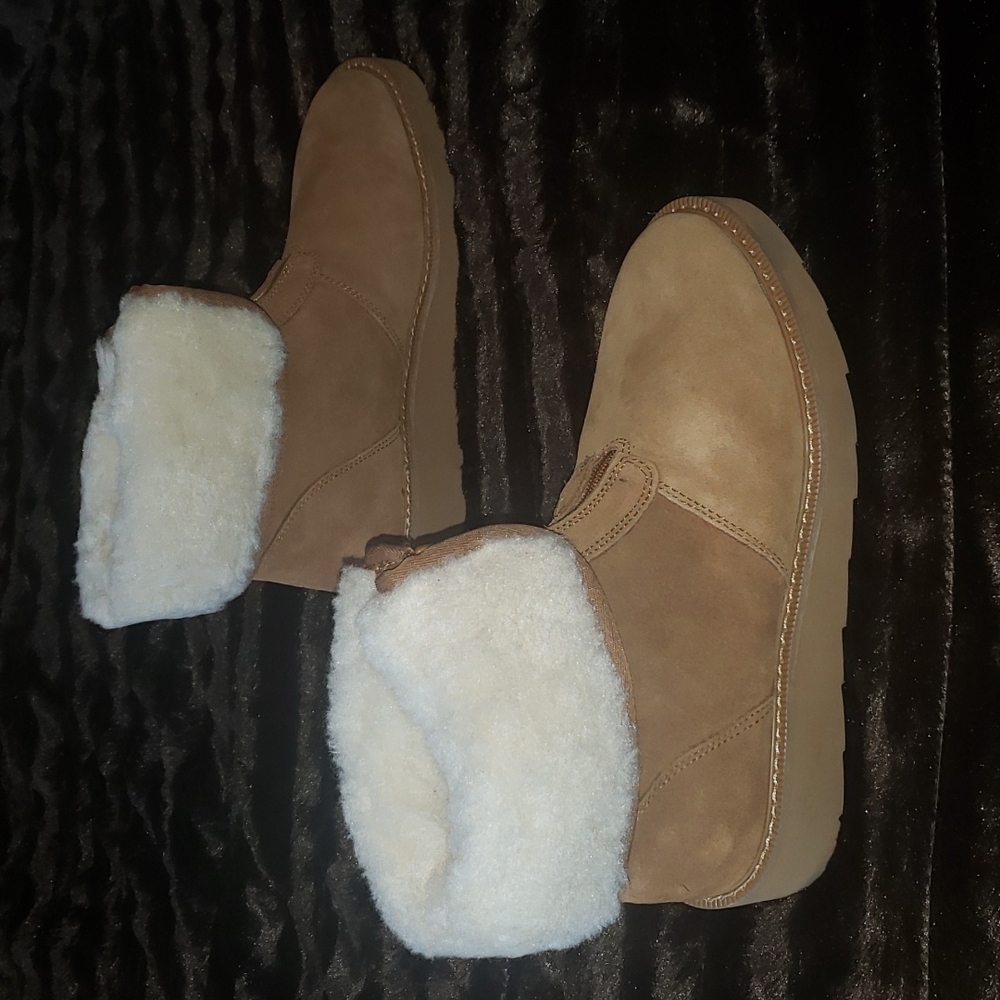 Aussie Merino Amelia Chestnut Tan Boots 12 - Picture 4 of 16